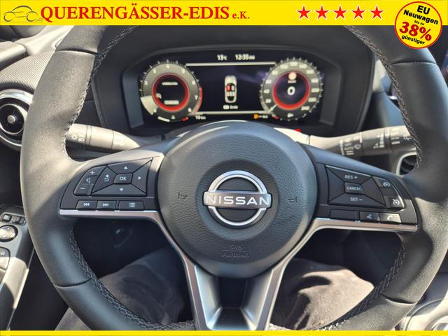 Nissan Juke 1.0 DIG-T 114PS N-Connecta Teil-Leder Klimaautomatik PDC v+h R&uuml;ckf.Kamera Bluetooth Touchscreen Apple CarPlay Android Auto 17"LM 