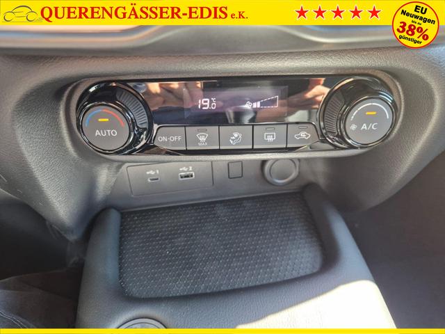Nissan Juke 1.0 DIG-T 114PS N-Connecta Teil-Leder Klimaautomatik PDC v+h R&uuml;ckf.Kamera Bluetooth Touchscreen Apple CarPlay Android Auto 17"LM 