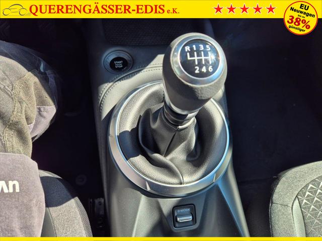 Nissan Juke 1.0 DIG-T 114PS N-Connecta Teil-Leder Klimaautomatik PDC v+h R&uuml;ckf.Kamera Bluetooth Touchscreen Apple CarPlay Android Auto 17"LM 