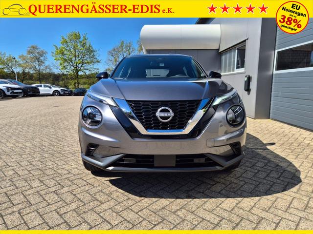 Nissan Juke 1.0 DIG-T 114PS N-Connecta Teil-Leder Klimaautomatik PDC v+h R&uuml;ckf.Kamera Bluetooth Touchscreen Apple CarPlay Android Auto 17"LM 