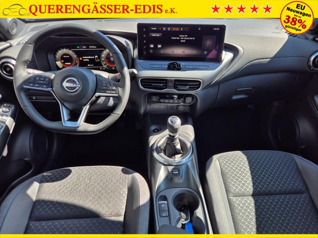 Nissan Juke 1.0 DIG-T 114PS N-Connecta Teil-Leder Klimaautomatik PDC v+h R&uuml;ckf.Kamera Bluetooth Touchscreen Apple CarPlay Android Auto 17"LM 