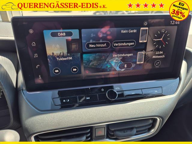 Nissan Juke 1.0 DIG-T 114PS N-Connecta Teil-Leder Klimaautomatik PDC v+h R&uuml;ckf.Kamera Bluetooth Touchscreen Apple CarPlay Android Auto 17"LM 