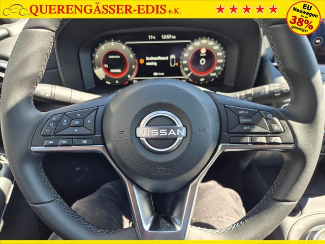 Nissan Juke 1.0 DIG-T 114PS N-Connecta Teil-Leder Klimaautomatik PDC v+h R&uuml;ckf.Kamera Bluetooth Touchscreen Apple CarPlay Android Auto 17"LM 