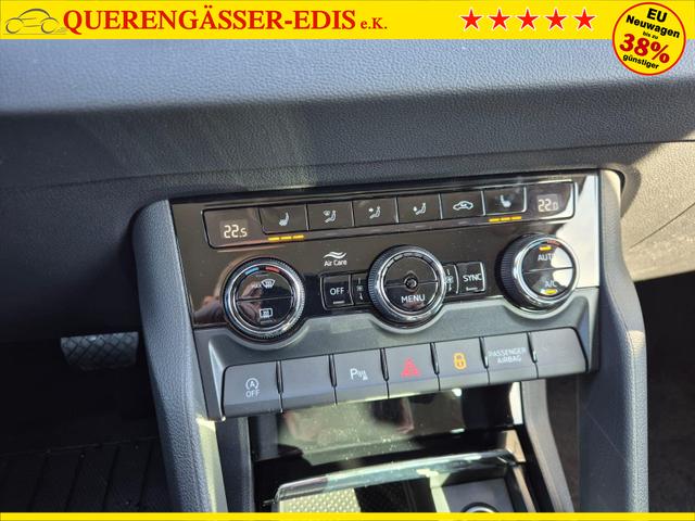 Skoda Karoq 1.5 TSI 150PS DSG Selection AHK Klimaautomatik Sitzheizung Lenkradheizung ACC PDC v+h R&uuml;ckf.Kamera abg.Scheiben Apple CarPlay Android Auto 17"LM 