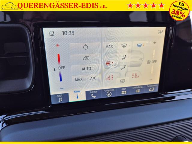 Ford Tourneo Courier 1.0 EcoBoost 125PS Active Teil-Leder Sitzheizung Lenkradheizung Klimaautomatik PDC v+h R&uuml;ckf.-Kamera ACC TWA Frontscheibe beheizb. Ford-Navi SYNC4 Apple CarPlay + Android Auto 