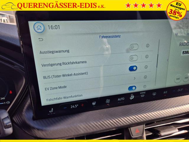 Ford Kuga ST-Line X 243PS PHEV Automatik Matrix-LED schwenkb. AHK elektr. PanoDach Sitzheizung v+h Lenkradheizung Frontscheibe beheizb. Navi SYNC4 Apple CarPlay Android Auto Touchscreen PDC 4xKamera 2xKeyless B+O Sound 19"LM vollelektr. Reichweite 65KM 