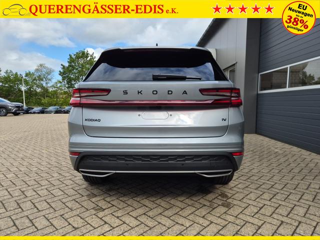 Skoda Kodiaq Sportline 1.5 TSI 204PS PHEV DSG schwenkb. AHK elektr. PanoDach HUD Alcantara PDC v+h 360&deg;Kamera CANTON Sound Klimaautomatik Sitzheizung Lenkradheizung Navi Apple CarPlay Android Auto 2xKeyless 19"LM vollelektr. Reichweite 116KM 