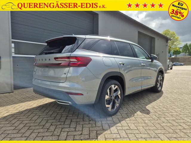 Skoda Kodiaq Sportline 1.5 TSI 204PS PHEV DSG schwenkb. AHK elektr. PanoDach HUD Alcantara PDC v+h 360&deg;Kamera CANTON Sound Klimaautomatik Sitzheizung Lenkradheizung Navi Apple CarPlay Android Auto 2xKeyless 19"LM vollelektr. Reichweite 116KM 