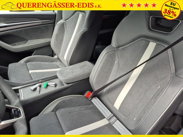 Skoda Kodiaq Sportline 1.5 TSI 204PS PHEV DSG schwenkb. AHK elektr. PanoDach HUD Alcantara PDC v+h 360&deg;Kamera CANTON Sound Klimaautomatik Sitzheizung Lenkradheizung Navi Apple CarPlay Android Auto 2xKeyless 19"LM vollelektr. Reichweite 116KM 