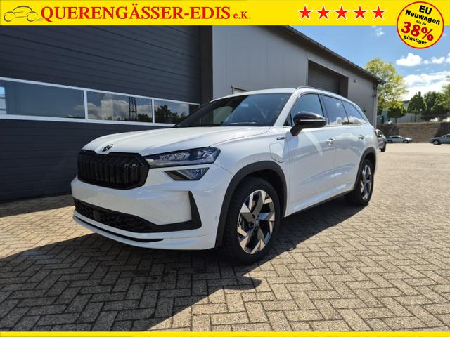 Skoda Kodiaq Sportline 1.5 TSI 204PS PHEV DSG schwenkb. AHK elektr. PanoDach HUD Alcantara PDC v+h 360&deg;Kamera CANTON Sound Klimaautomatik Sitzheizung Lenkradheizung Navi Apple CarPlay Android Auto 2xKeyless 19"LM vollelektr. Reichweite 116KM 