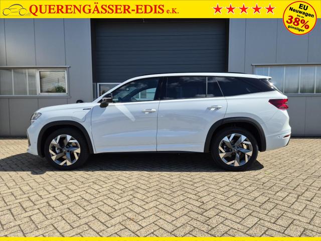 Skoda Kodiaq Sportline 1.5 TSI 204PS PHEV DSG schwenkb. AHK elektr. PanoDach HUD Alcantara PDC v+h 360&deg;Kamera CANTON Sound Klimaautomatik Sitzheizung Lenkradheizung Navi Apple CarPlay Android Auto 2xKeyless 19"LM vollelektr. Reichweite 116KM 