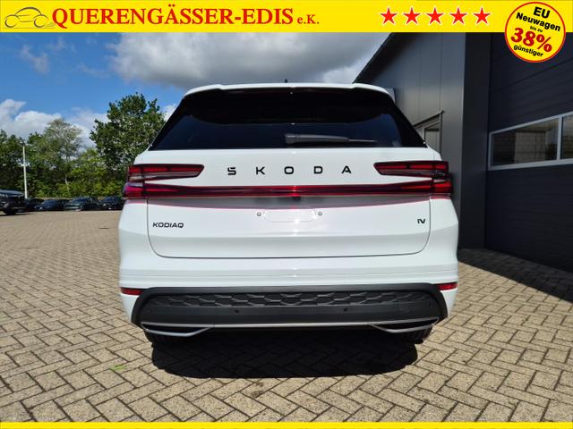 Skoda Kodiaq Sportline 1.5 TSI 204PS PHEV DSG schwenkb. AHK elektr. PanoDach HUD Alcantara PDC v+h 360&deg;Kamera CANTON Sound Klimaautomatik Sitzheizung Lenkradheizung Navi Apple CarPlay Android Auto 2xKeyless 19"LM vollelektr. Reichweite 116KM 