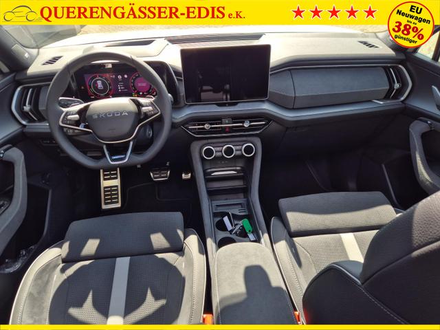 Skoda Kodiaq Sportline 1.5 TSI 204PS PHEV DSG schwenkb. AHK elektr. PanoDach HUD Alcantara PDC v+h 360&deg;Kamera CANTON Sound Klimaautomatik Sitzheizung Lenkradheizung Navi Apple CarPlay Android Auto 2xKeyless 19"LM vollelektr. Reichweite 116KM 