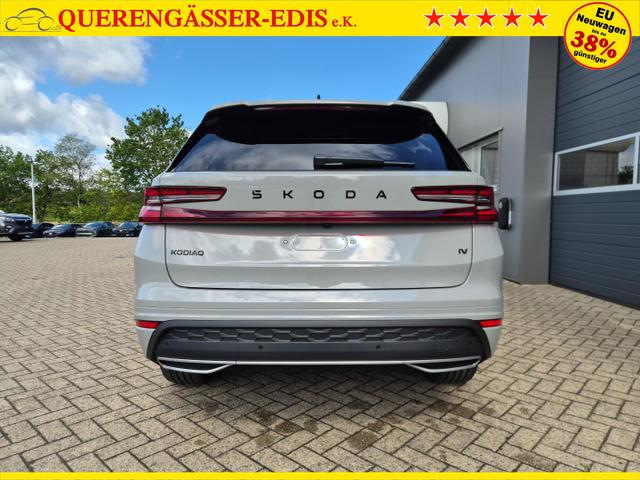 Skoda Kodiaq Sportline 1.5 TSI 204PS PHEV DSG schwenkb. AHK elektr. PanoDach HUD Alcantara PDC v+h 360&deg;Kamera CANTON Sound Klimaautomatik Sitzheizung Lenkradheizung Navi Apple CarPlay Android Auto 2xKeyless 19"LM vollelektr. Reichweite 116KM 