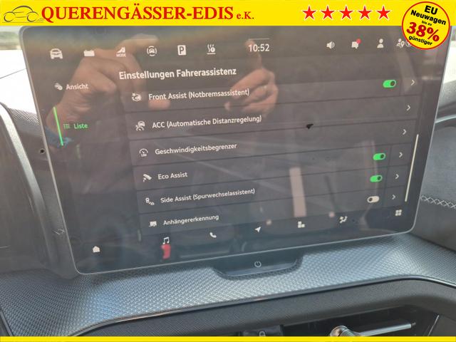 Skoda Kodiaq Sportline 1.5 TSI 204PS PHEV DSG schwenkb. AHK elektr. PanoDach HUD Alcantara PDC v+h 360&deg;Kamera CANTON Sound Klimaautomatik Sitzheizung Lenkradheizung Navi Apple CarPlay Android Auto 2xKeyless 19"LM vollelektr. Reichweite 116KM 