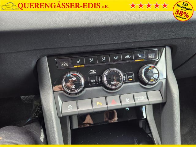 Skoda Karoq 1.5 TSI 150PS DSG Selection AHK Klimaautomatik Sitzheizung Lenkradheizung ACC PDC v+h R&uuml;ckf.Kamera abg.Scheiben Apple CarPlay Android Auto 17"LM 