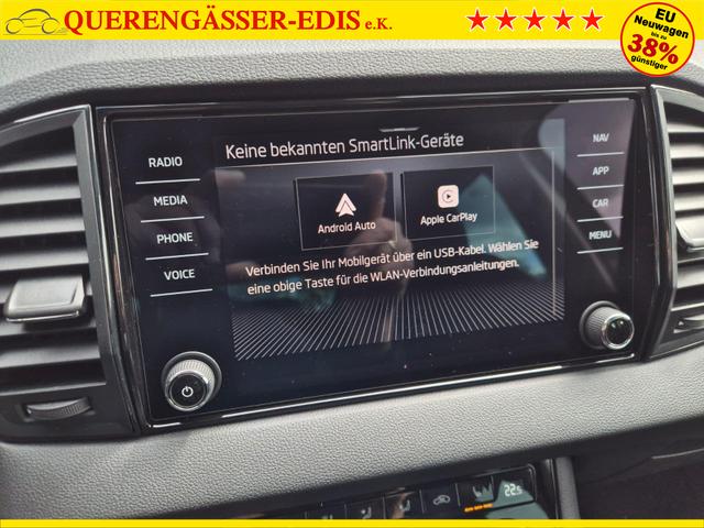 Skoda Karoq 1.5 TSI 150PS DSG Selection Klimaautomatik Sitzheizung Lenkradheizung ACC PDC v+h R&uuml;ckf.Kamera abg.Scheiben Apple CarPlay Android Auto 17"LM 