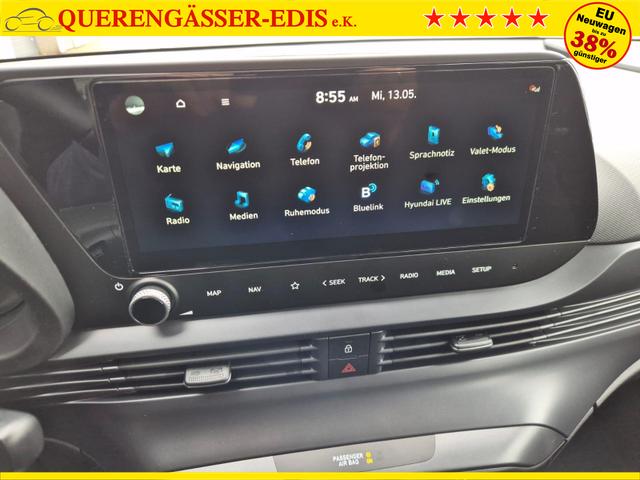 Hyundai i20 1.0 T-GDI 90PS Automatik 5-T&uuml;rer Sitzheizung Lenkradheizung R&uuml;ckf.Kamera PDC Klima Apple CarPlay Android Auto Tempomat Touchscreen 
