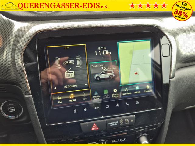 Suzuki Vitara Comfort+ 110PS MHEV 4x4 ALLGRIP 1.4 Boosterjet Allrad Teilleder mit Alcantara Navi Klimaautomatik Sitzheizung ACC PDC v+h R&uuml;ckf.Kamera Suzuki-Radio Apple CarPlay Android Auto Touchscreen 2xKeyless 17-LM 
