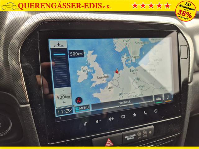 Suzuki Vitara Comfort+ 110PS MHEV 4x4 ALLGRIP 1.4 Boosterjet Allrad Teilleder mit Alcantara Navi Klimaautomatik Sitzheizung ACC PDC v+h R&uuml;ckf.Kamera Suzuki-Radio Apple CarPlay Android Auto Touchscreen 2xKeyless 17-LM 