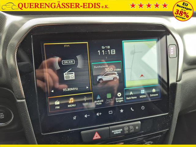 Suzuki Vitara Comfort+ 110PS MHEV 4x4 ALLGRIP 1.4 Boosterjet Allrad Teilleder mit Alcantara Navi Klimaautomatik Sitzheizung ACC PDC v+h R&uuml;ckf.Kamera Suzuki-Radio Apple CarPlay Android Auto Touchscreen 2xKeyless 17-LM 