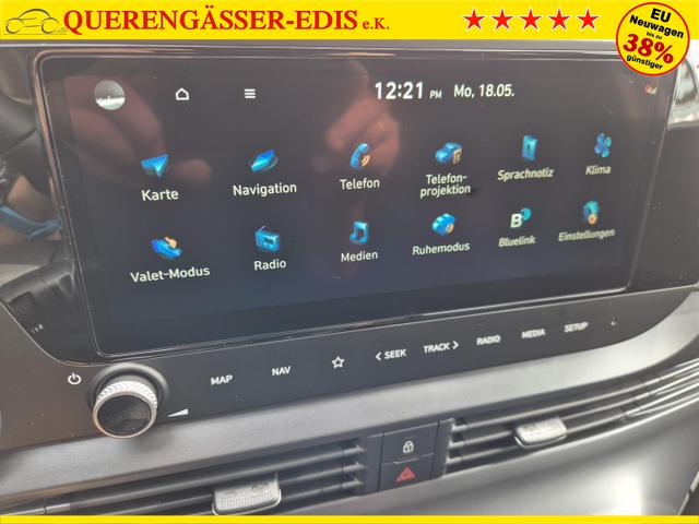 Hyundai BAYON Trend 1.0 T-GDI 90PS Klimaautomatik R&uuml;ckf.Kamera Parksensoren Sitzheizung Lenkradheizung Bluetooth Touchscreen Tempomat Apple CarPlay + Android Auto 16"LM 