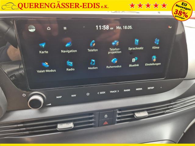 Hyundai BAYON Trend 1.0 T-GDI 90PS Klimaautomatik R&uuml;ckf.Kamera Parksensoren Sitzheizung Lenkradheizung Bluetooth Touchscreen Tempomat Apple CarPlay + Android Auto 16"LM 