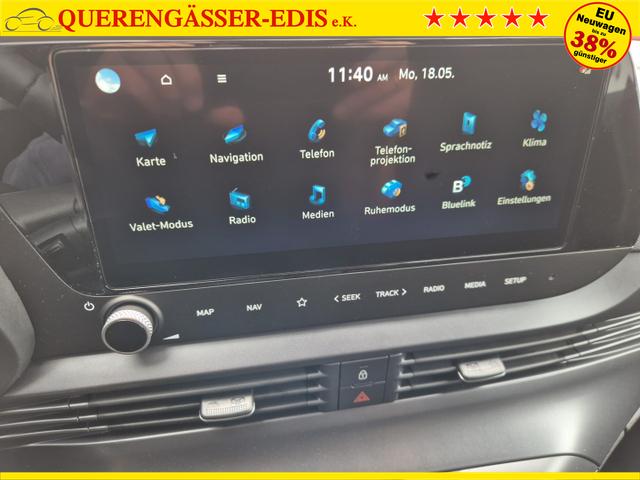 Hyundai BAYON Trend 1.0 T-GDI 90PS Automatik Klimaautomatik R&uuml;ckf.Kamera Parksensoren Sitzheizung Lenkradheizung Bluetooth Touchscreen Tempomat Apple CarPlay + Android Auto 16"LM 