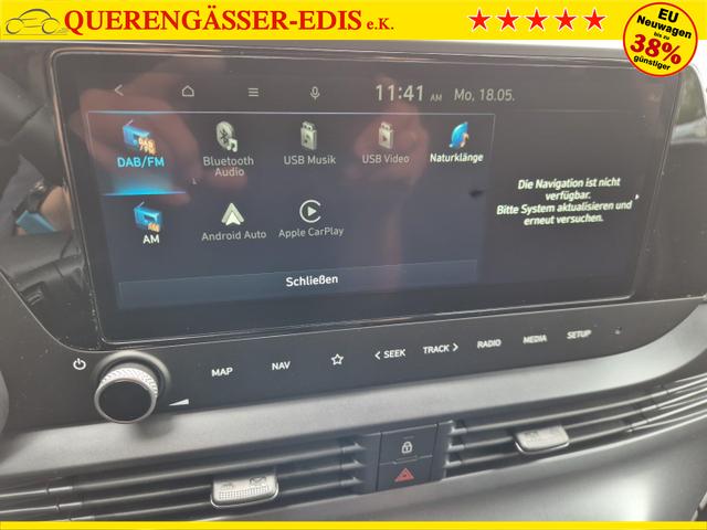 Hyundai BAYON Trend 1.0 T-GDI 90PS Automatik Klimaautomatik R&uuml;ckf.Kamera Parksensoren Sitzheizung Lenkradheizung Bluetooth Touchscreen Tempomat Apple CarPlay + Android Auto 16"LM 
