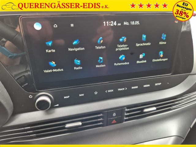 Hyundai BAYON Trend 1.0 T-GDI 90PS Automatik Klimaautomatik R&uuml;ckf.Kamera Parksensoren Sitzheizung Lenkradheizung Bluetooth Touchscreen Tempomat Apple CarPlay + Android Auto 16"LM 