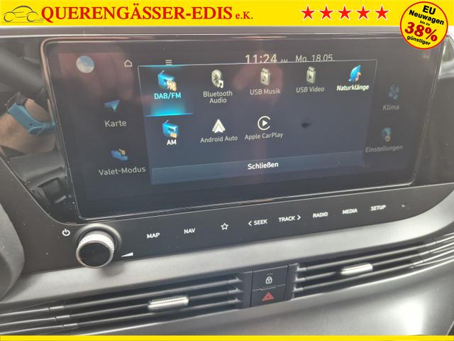 Hyundai BAYON Trend 1.0 T-GDI 90PS Automatik Klimaautomatik R&uuml;ckf.Kamera Parksensoren Sitzheizung Lenkradheizung Bluetooth Touchscreen Tempomat Apple CarPlay + Android Auto 16"LM 