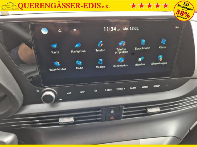 Hyundai BAYON Trend 1.0 T-GDI 90PS Automatik Klimaautomatik R&uuml;ckf.Kamera Parksensoren Sitzheizung Lenkradheizung Bluetooth Touchscreen Tempomat Apple CarPlay + Android Auto 16"LM 