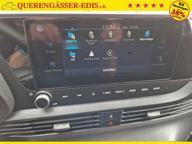 Hyundai BAYON Trend 1.0 T-GDI 90PS Automatik Klimaautomatik R&uuml;ckf.Kamera Parksensoren Sitzheizung Lenkradheizung Bluetooth Touchscreen Tempomat Apple CarPlay + Android Auto 16"LM 