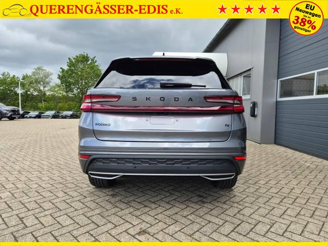 Skoda Kodiaq Sportline 1.5 TSI 204PS PHEV DSG schwenkb. AHK elektr. PanoDach HUD Alcantara PDC v+h 360&deg;Kamera CANTON Sound Klimaautomatik Sitzheizung Lenkradheizung Navi Apple CarPlay Android Auto 2xKeyless 19"LM vollelektr. Reichweite 116KM 