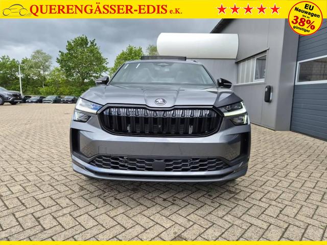 Skoda Kodiaq Sportline 1.5 TSI 204PS PHEV DSG schwenkb. AHK elektr. PanoDach HUD Alcantara PDC v+h 360&deg;Kamera CANTON Sound Klimaautomatik Sitzheizung Lenkradheizung Navi Apple CarPlay Android Auto 2xKeyless 19"LM vollelektr. Reichweite 116KM 