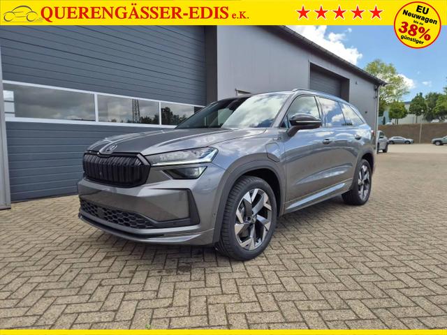 Skoda Kodiaq Sportline 1.5 TSI 204PS PHEV DSG schwenkb. AHK elektr. PanoDach HUD Alcantara PDC v+h 360&deg;Kamera CANTON Sound Klimaautomatik Sitzheizung Lenkradheizung Navi Apple CarPlay Android Auto 2xKeyless 19"LM vollelektr. Reichweite 116KM 