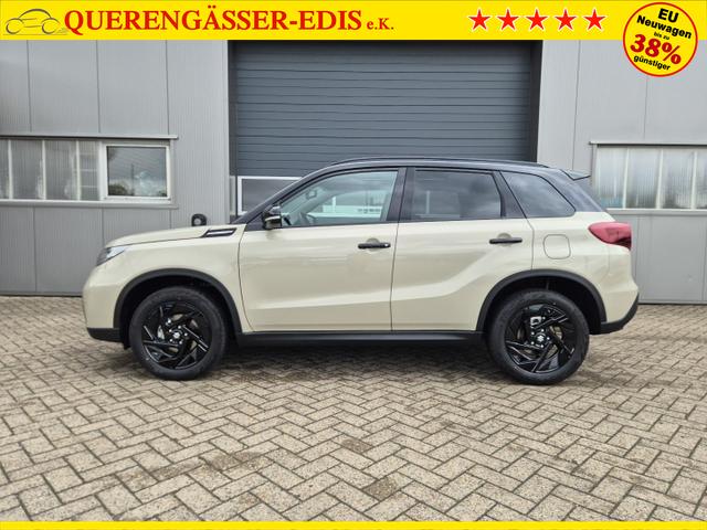 Suzuki Vitara Comfort+ 110PS Automatik MHEV 4x4 ALLGRIP 1.4 Boosterjet Black Edition Panodach Teilleder Navi Klimaautomatik Sitzheizung ACC PDC v+h R&uuml;ckf.Kamera Suzuki-Radio Apple CarPlay Android Auto Touchscreen 2xKeyless 17-LM 