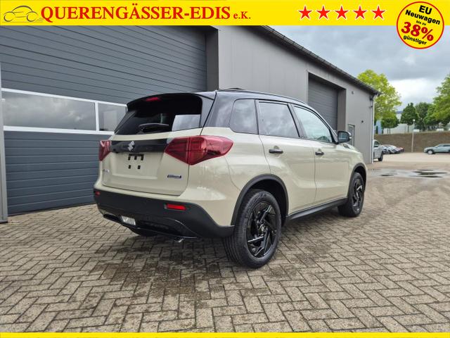 Suzuki Vitara Comfort+ 110PS Automatik MHEV 4x4 ALLGRIP 1.4 Boosterjet Black Edition Panodach Teilleder Navi Klimaautomatik Sitzheizung ACC PDC v+h R&uuml;ckf.Kamera Suzuki-Radio Apple CarPlay Android Auto Touchscreen 2xKeyless 17-LM 