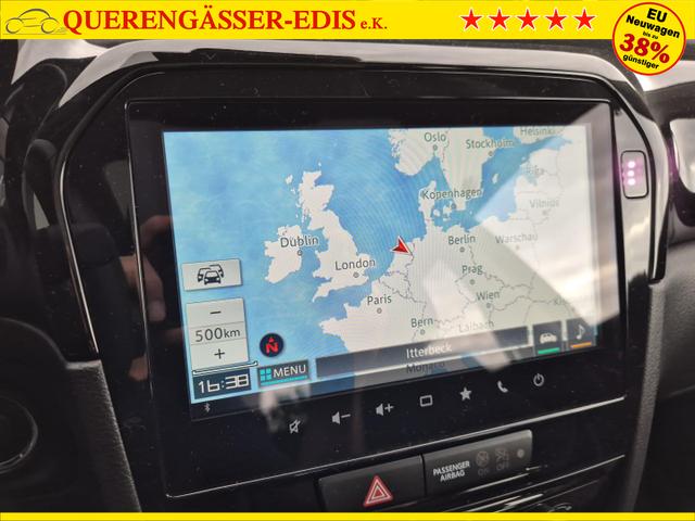 Suzuki Vitara Comfort+ 110PS Automatik MHEV 4x4 ALLGRIP 1.4 Boosterjet Black Edition Panodach Teilleder Navi Klimaautomatik Sitzheizung ACC PDC v+h R&uuml;ckf.Kamera Suzuki-Radio Apple CarPlay Android Auto Touchscreen 2xKeyless 17-LM 