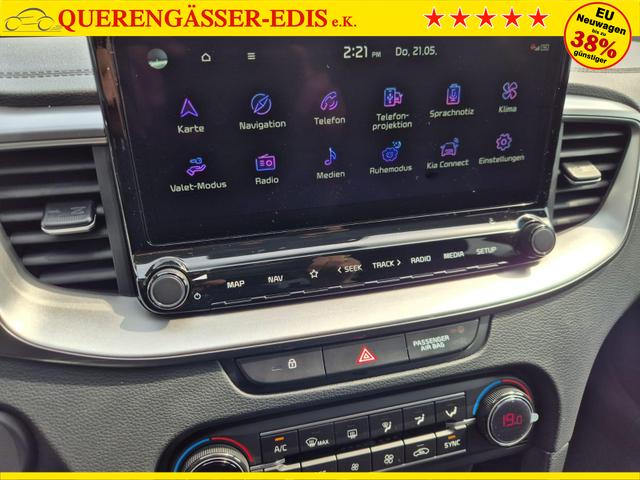 Kia XCeed 1.6 T-GDi 150PS Automatik Klimaautomatik Sitzheizung Lenkradheizung Navi PDC R&uuml;ckf.Kamera abged.Scheiben Apple CarPlay Android Auto 