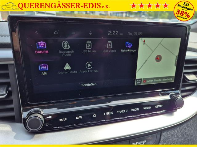 Kia XCeed 1.6 T-GDi 150PS Automatik Klimaautomatik Sitzheizung Lenkradheizung Navi PDC R&uuml;ckf.Kamera abged.Scheiben Apple CarPlay Android Auto 