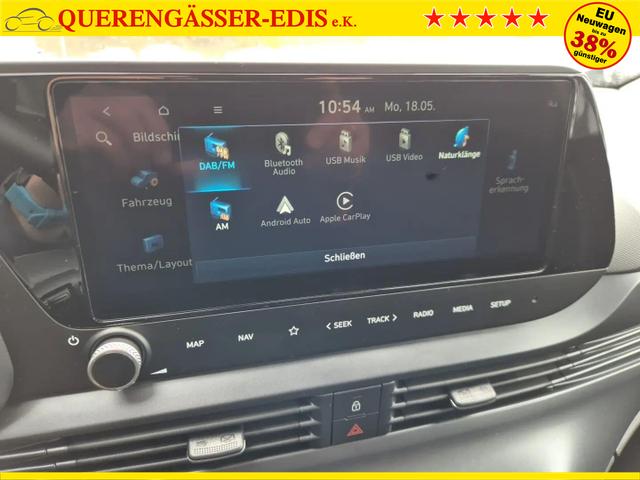 Hyundai BAYON Trend 1.0 T-GDI 90PS Klimaautomatik R&uuml;ckf.Kamera Parksensoren Sitzheizung Lenkradheizung Bluetooth Touchscreen Tempomat Apple CarPlay + Android Auto 16"LM 
