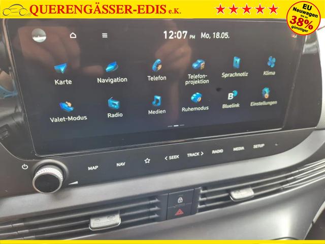 Hyundai BAYON Trend 1.0 T-GDI 90PS Automatik Klimaautomatik R&uuml;ckf.Kamera Parksensoren Sitzheizung Lenkradheizung Bluetooth Touchscreen Tempomat Apple CarPlay + Android Auto 16"LM 