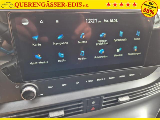 Hyundai BAYON Trend 1.0 T-GDI 90PS Klimaautomatik R&uuml;ckf.Kamera Parksensoren Sitzheizung Lenkradheizung Bluetooth Touchscreen Tempomat Apple CarPlay + Android Auto 16"LM 