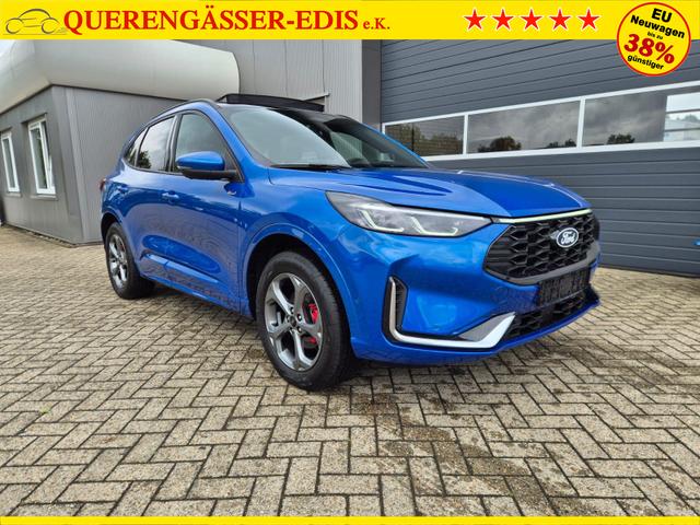 Ford Kuga ST-Line X 243PS PHEV Automatik HuD Matrix-LED schwenkb. AHK elektr. PanoDach Sitzheizung v+h Lenkradheizung Frontscheibe beheizb. Navi SYNC4 Apple CarPlay Android Auto Touchscreen PDC 4xKamera 2xKeyless B+O Sound 18"LM vollelektr. Reichweite 65K 