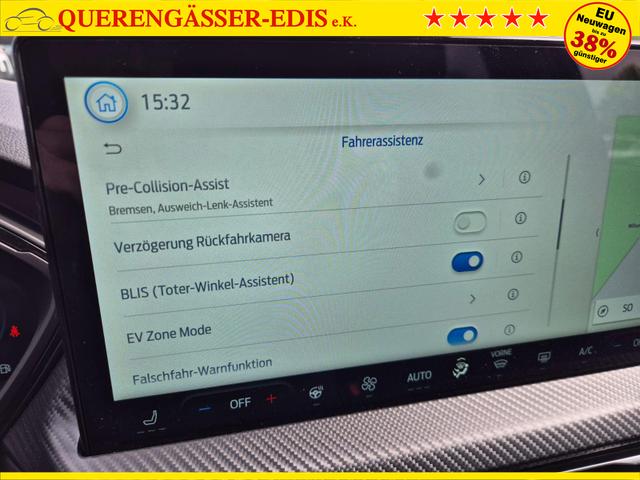 Ford Kuga ST-Line X 243PS PHEV Automatik HuD Matrix-LED schwenkb. AHK elektr. PanoDach Sitzheizung v+h Lenkradheizung Frontscheibe beheizb. Navi SYNC4 Apple CarPlay Android Auto Touchscreen PDC 4xKamera 2xKeyless B+O Sound 18"LM vollelektr. Reichweite 65K 