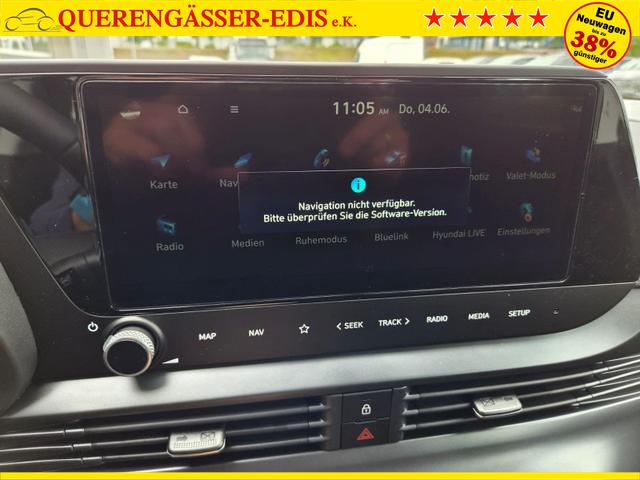 Hyundai i20 1.0 T-GDI 90PS 5-t&uuml;rig Sitzheizung Lenkradheizung R&uuml;ckf.Kamera PDC Klima Apple CarPlay Android Auto Tempomat Touchscreen 