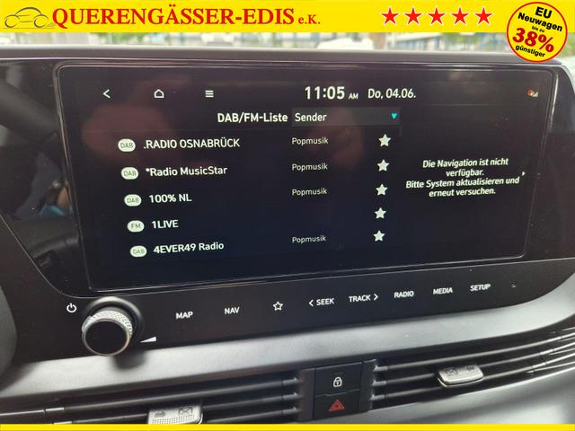 Hyundai i20 1.0 T-GDI 90PS 5-t&uuml;rig Sitzheizung Lenkradheizung R&uuml;ckf.Kamera PDC Klima Apple CarPlay Android Auto Tempomat Touchscreen 