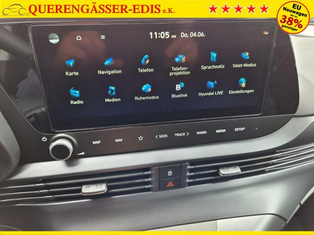 Hyundai i20 1.0 T-GDI 90PS 5-t&uuml;rig Sitzheizung Lenkradheizung R&uuml;ckf.Kamera PDC Klima Apple CarPlay Android Auto Tempomat Touchscreen 