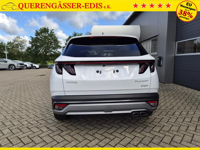 Hyundai TUCSON Trend 1.6 T-GDI 288PS Automatik PHEV Krell-Sound Teill-Leder elektr. Heckklappe ACC Klimaautomatik Sitzheizung Lenkrandheizung Navi PDC v+h R&uuml;ckf.Kamera Apple CarPlay + Android Auto 2xKeyless 19-LM vollelektr. Reichweite 68KM 